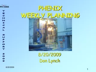 PHENIX  WEEKLY PLANNING