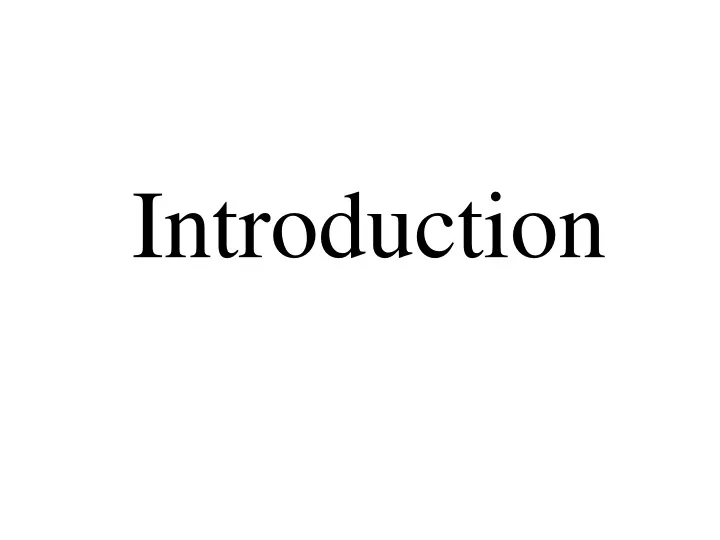 introduction