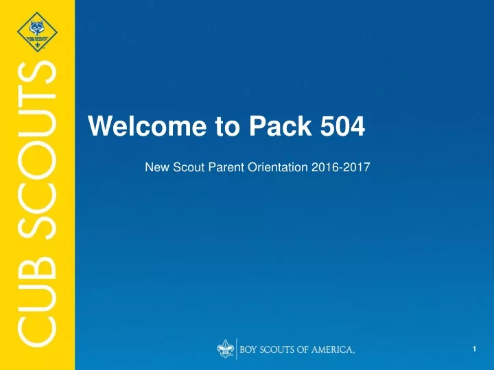 welcome to pack 504