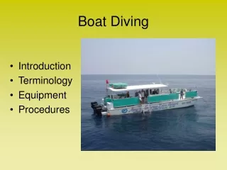 Boat Diving