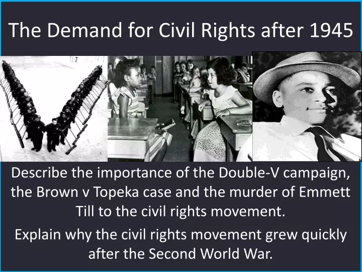 the demand for civil rights after 1945