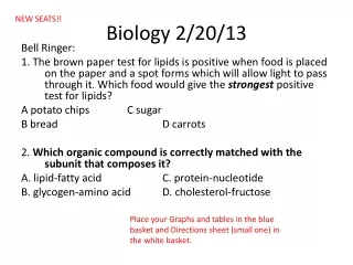 Biology 2/20/13