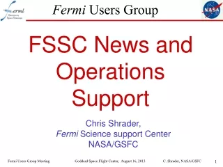 Fermi  Users Group
