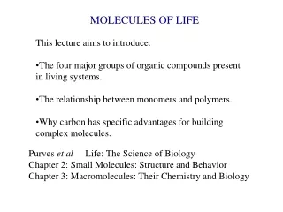 MOLECULES OF LIFE