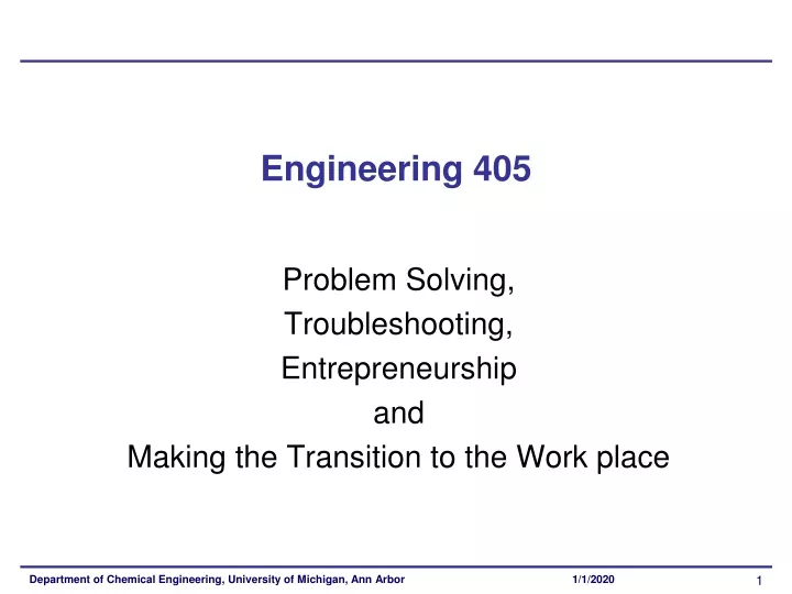 engineering 405