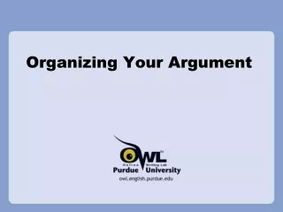 Organizing Your Argument