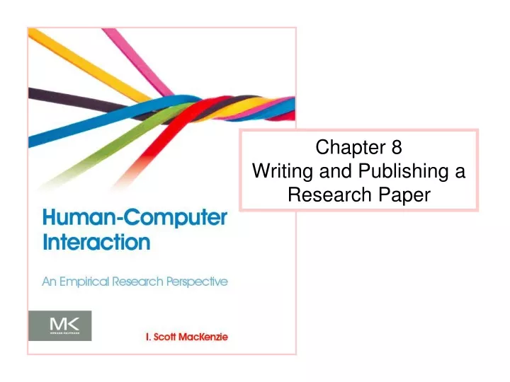 chapter 8 writing and publishing a research paper