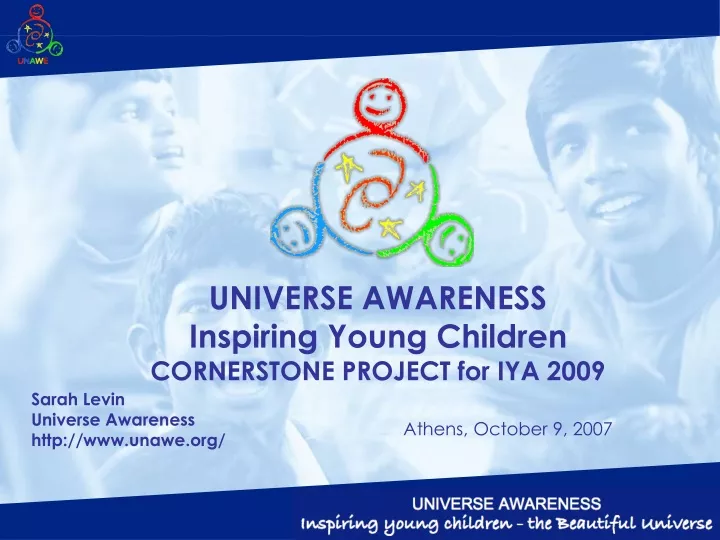 universe awareness inspiring young children