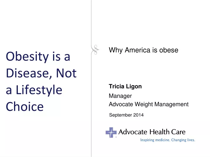 obesity is a disease not a lifestyle choice