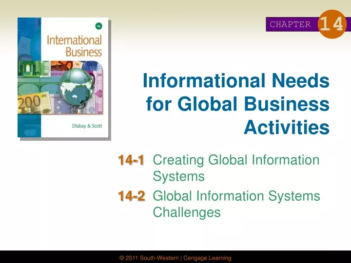 informational needs for global business activities