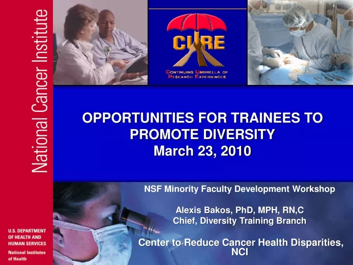 opportunities for trainees to promote diversity