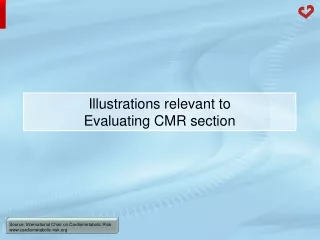 Illustrations relevant to  Evaluating CMR section