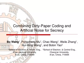Combining Dirty-Paper Coding and Artificial Noise for Secrecy