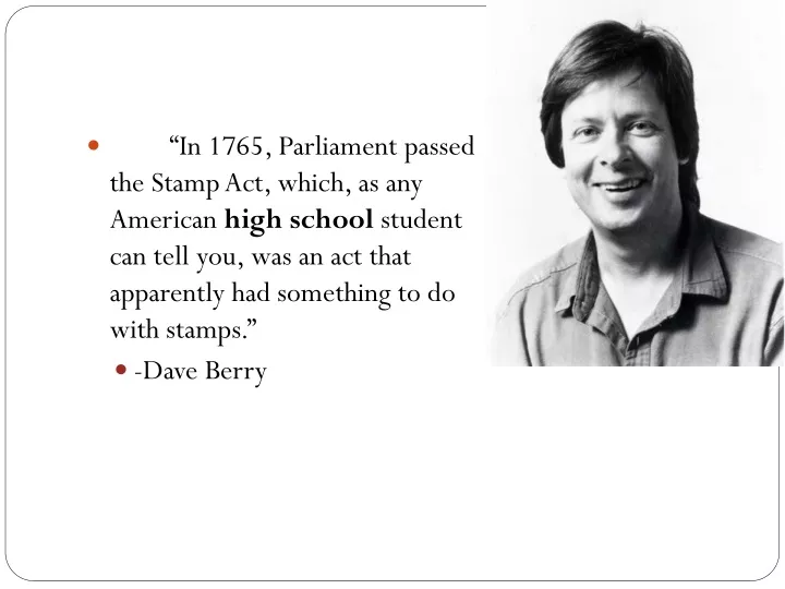 in 1765 parliament passed the stamp act which