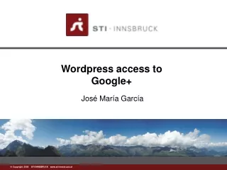 Wordpress access to Google+