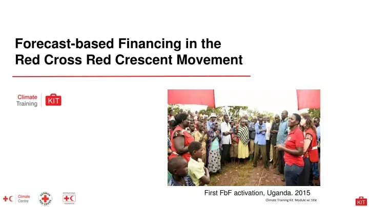 forecast based financing in the red cross