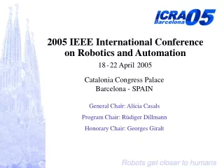 2005 IEEE International Conference  on Robotics and Automation
