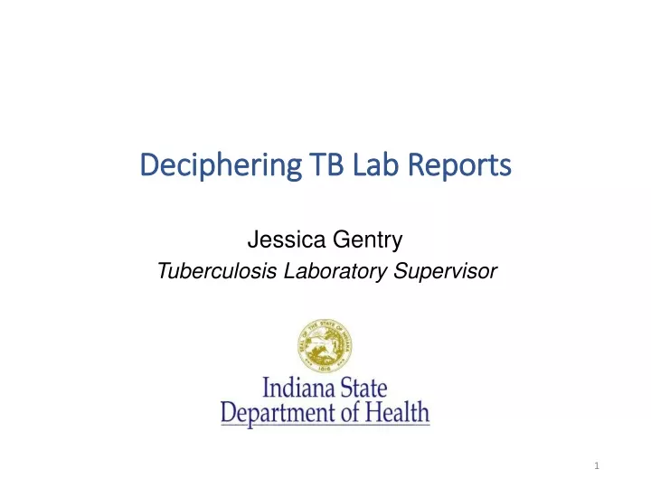 deciphering tb lab reports