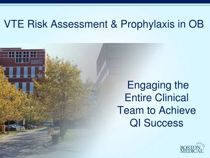 vte risk assessment prophylaxis in ob