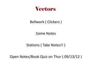 Vectors