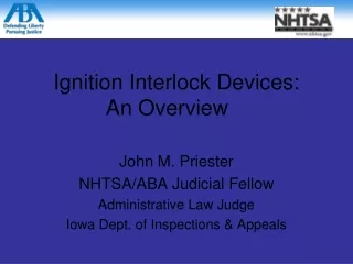 Ignition Interlock Devices: An Overview