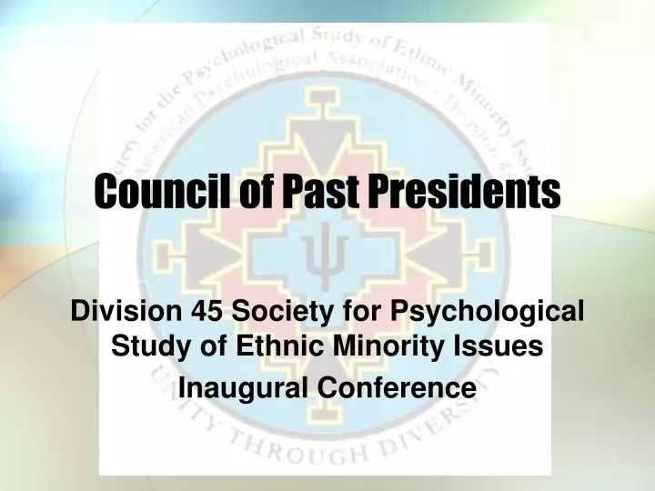 council of past presidents