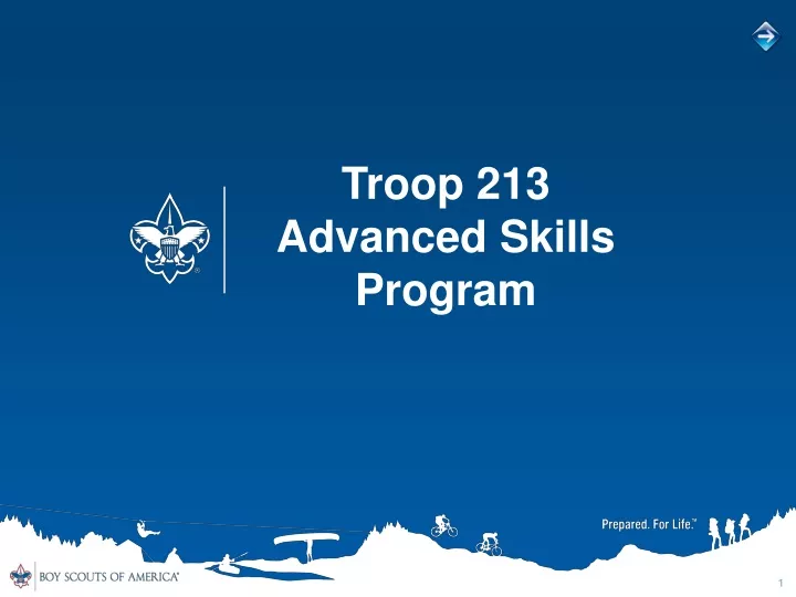 troop 213 advanced skills program