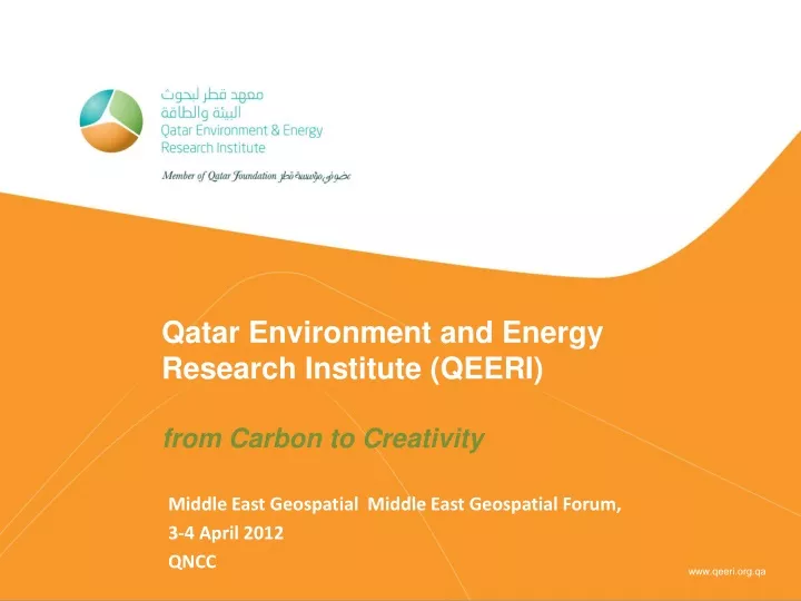 qatar environment and energy research institute qeeri from carbon to creativity
