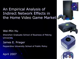 An Empirical Analysis of Indirect Network Effects in the Home Video Game Market