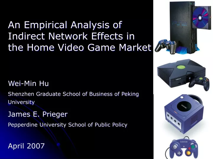 an empirical analysis of indirect network effects