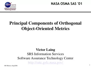 NASA OSMA SAS '01