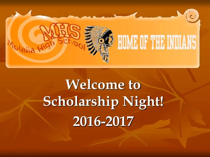 welcome to scholarship night 2016 2017