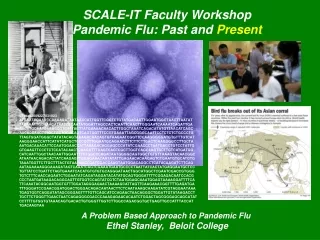 SCALE-IT Faculty Workshop Pandemic Flu: Past and  Present A Problem Based Approach to Pandemic Flu
