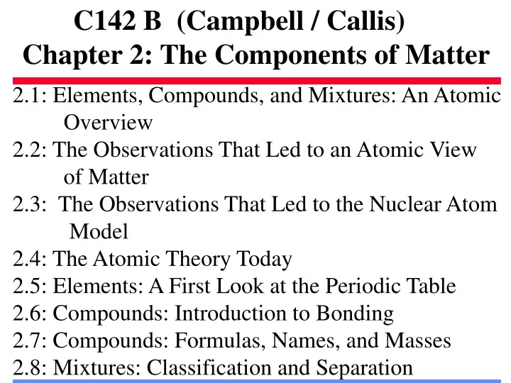 c142 b campbell callis chapter 2 the components