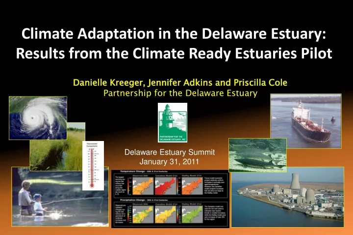 climate adaptation in the delaware estuary