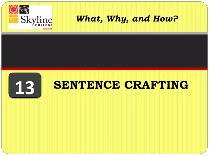 sentence crafting