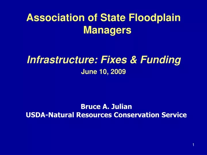 association of state floodplain managers