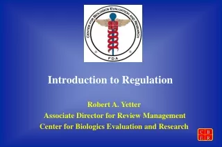 Introduction to Regulation