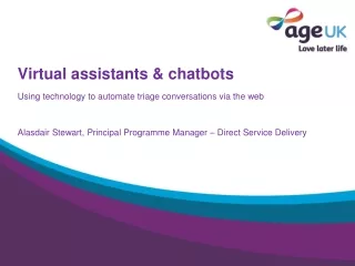 Virtual assistants &amp; chatbots