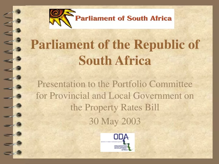 parliament of the republic of south africa