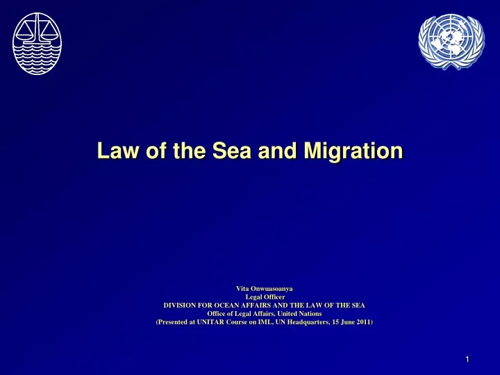 law of the sea and migration
