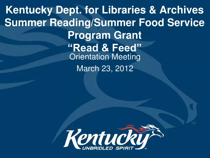 kentucky dept for libraries archives summer
