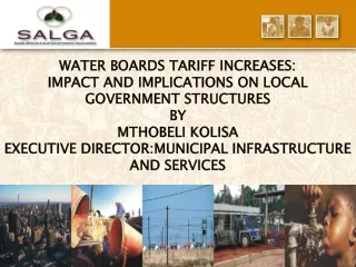 WATER BOARDS TARIFF INCREASES: IMPACT AND IMPLICATIONS ON LOCAL GOVERNMENT STRUCTURES