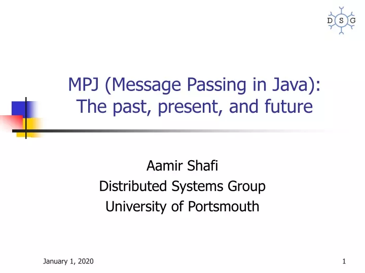 mpj message passing in java the past present and future