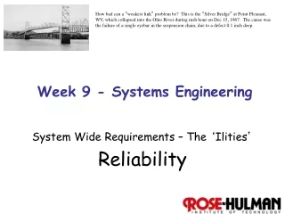 Week 9 - Systems Engineering