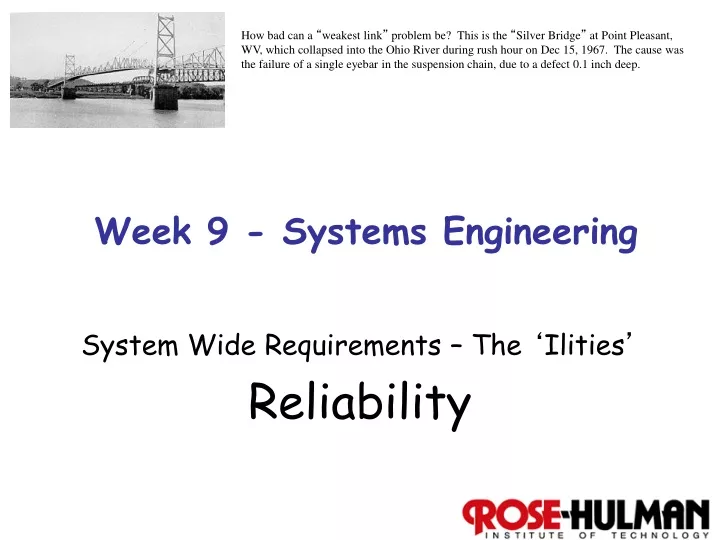 week 9 systems engineering