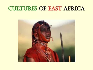 Cultures  of  East  Africa