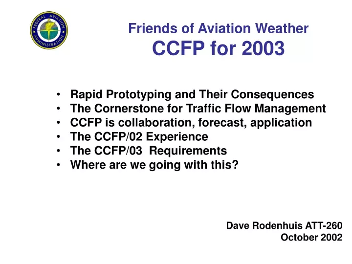 friends of aviation weather ccfp for 2003