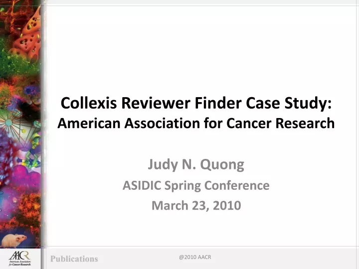 collexis reviewer finder case study american association for cancer research