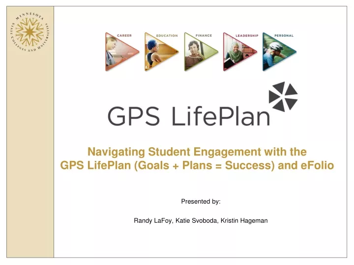 navigating student engagement with the gps lifeplan goals plans success and efolio